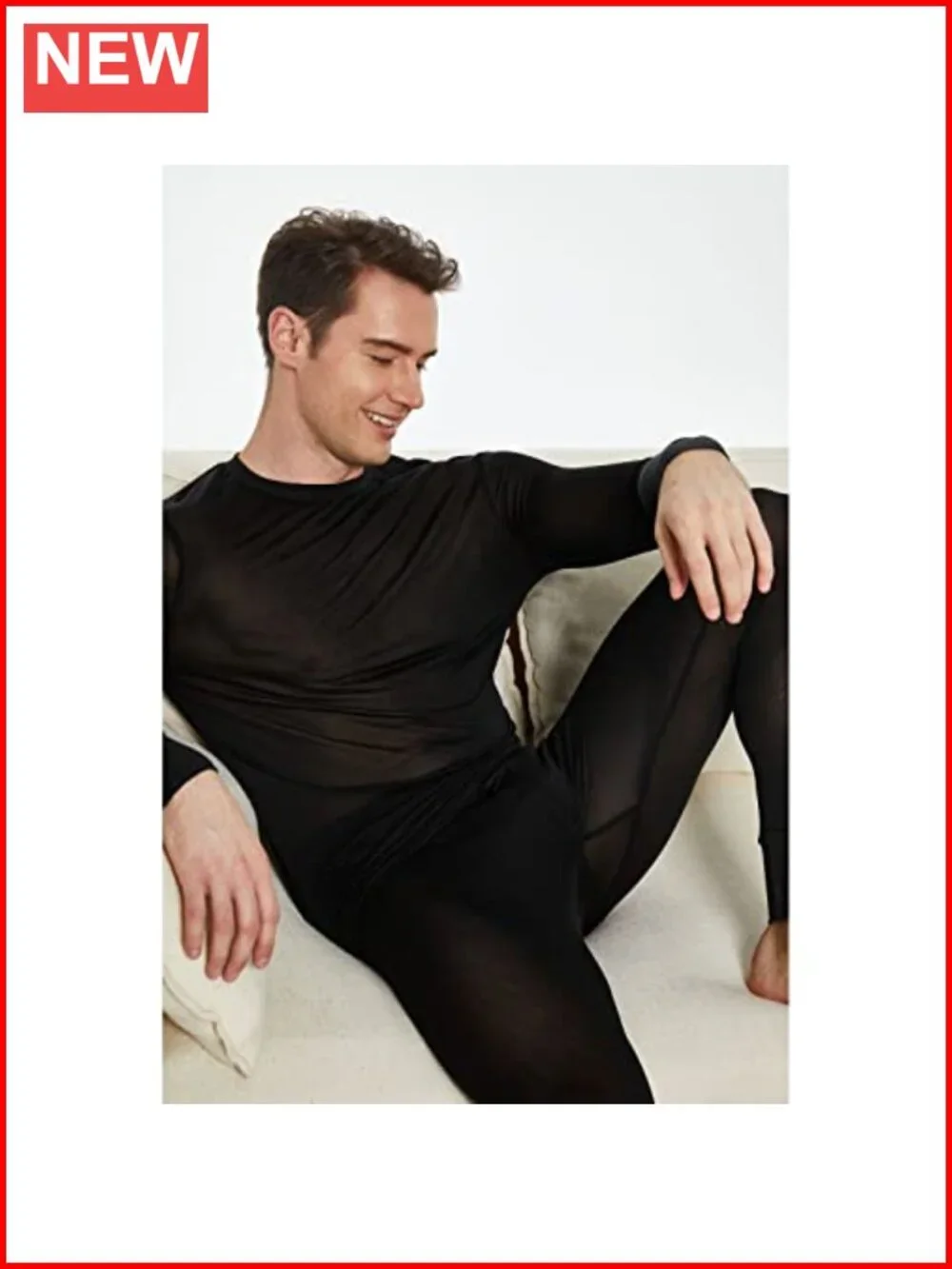 100% Silk Knitted Thermal Underwear Long Johns Bottom